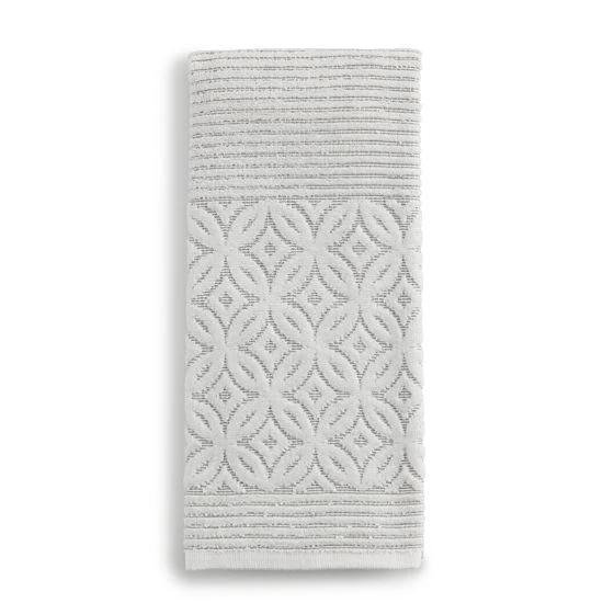 Sonoma Goods For Life® Clover Stripe Hand Towel Gray 4 Sonoma Goods For Life® Clover Stripe Hand Towel Gray - Image 2