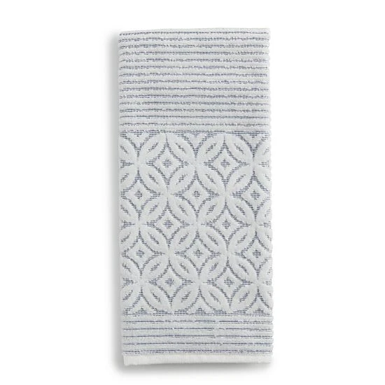 Sonoma Goods For Life® Clover Stripe Hand Towel Gray 5 Sonoma Goods For Life® Clover Stripe Hand Towel Gray - Image 3