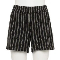 Women's Sonoma Goods For Life® 5" Pull-On Easy Shorts Rust Stripe