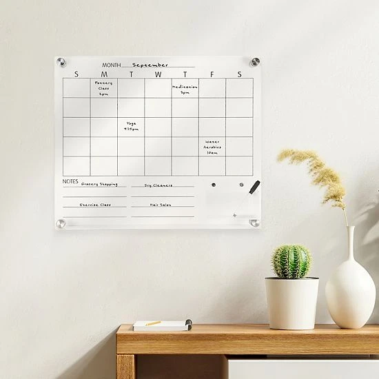 Sonoma Goods For Life® Acrylic Month Calendar With Small Shelf 4 Sonoma Goods For Life® Acrylic Month Calendar With Small Shelf - Image 2