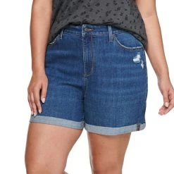 Plus Size Sonoma Goods For Life® Premium High-Waist Denim Shorts Broadway -Sonoma Goods For Life Shop unnamed file 9358