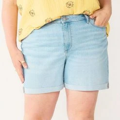 Plus Size Sonoma Goods For Life® Premium High-Waist Denim Shorts Broadway -Sonoma Goods For Life Shop unnamed file 9364