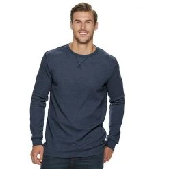 Big & Tall Sonoma Goods For Life® Modern-Fit Thermal Crewneck Pullover Dark Blue -Sonoma Goods For Life Shop unnamed file 943