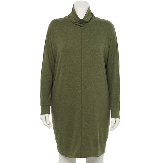 Plus Size Sonoma Goods For Life® Cowlneck Dolman Sleeve Dress Plum 7 Plus Size Sonoma Goods For Life® Cowlneck Dolman Sleeve Dress Plum - Image 5