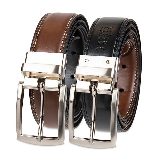 Sonoma Goods For Life® Feather-Edge Stitched Reversible Belt - Men Brown Black Reversible 5 Sonoma Goods For Life® Feather-Edge Stitched Reversible Belt - Men Brown Black Reversible - Image 3