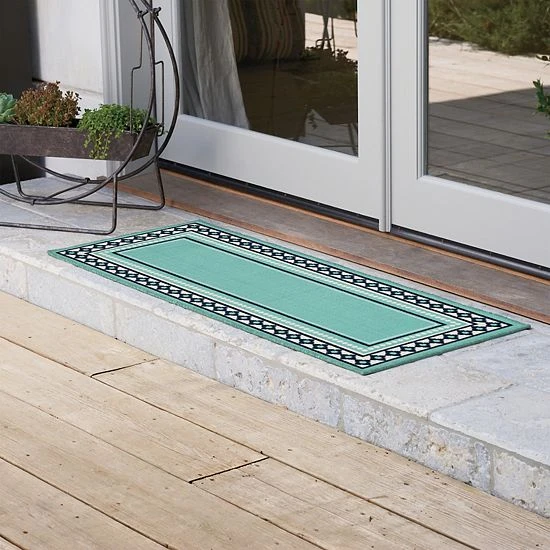 Sonoma Goods For Life® Framed Border Indoor Outdoor Rug Red 9 Sonoma Goods For Life® Framed Border Indoor Outdoor Rug Red - Image 7