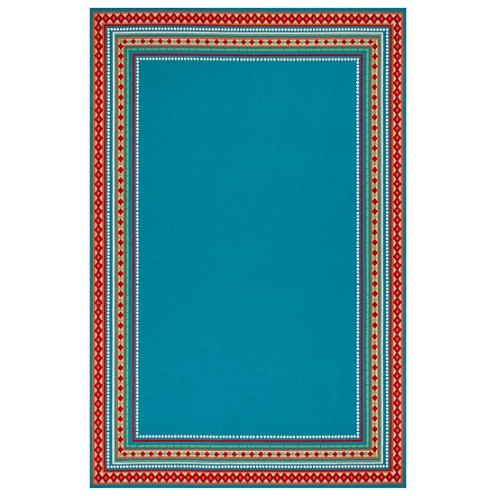 Sonoma Goods For Life® Framed Border Indoor Outdoor Rug Red 12 Sonoma Goods For Life® Framed Border Indoor Outdoor Rug Red - Image 10