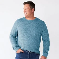 Big & Tall Sonoma Goods For Life® Modern-Fit Thermal Crewneck Pullover Dark Blue -Sonoma Goods For Life Shop unnamed file 952