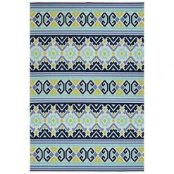 Sonoma Goods For Life® Global Stripe Indoor Outdoor Rug Blue