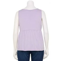 Plus Size Sonoma Goods For Life Button Front Utility Tank Melon Pink -Sonoma Goods For Life Shop unnamed file 9702