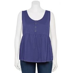 Plus Size Sonoma Goods For Life Button Front Utility Tank Melon Pink -Sonoma Goods For Life Shop unnamed file 9703