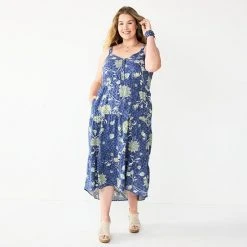Plus Size Sonoma Goods For Life® Tiered Maxi Dress Lilac Stripe -Sonoma Goods For Life Shop unnamed file 9755