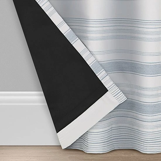 Sonoma Goods For Life® Ultimate Performance 2-Pack Blue Border 100% Blackout Curtain 5 Sonoma Goods For Life® Ultimate Performance 2-Pack Blue Border 100% Blackout Curtain - Image 3