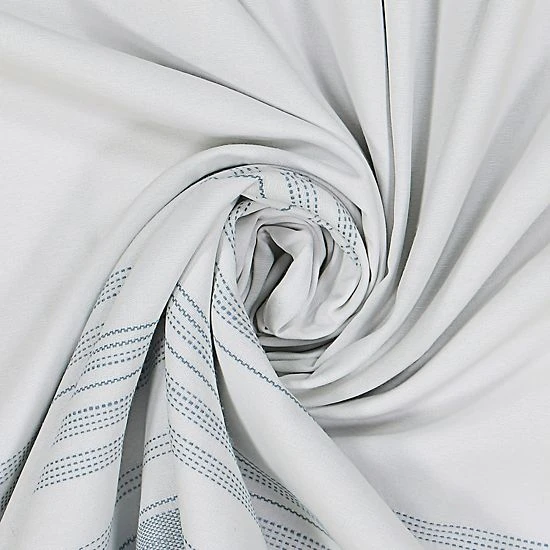 Sonoma Goods For Life® Ultimate Performance 2-Pack Blue Border 100% Blackout Curtain 8 Sonoma Goods For Life® Ultimate Performance 2-Pack Blue Border 100% Blackout Curtain - Image 6