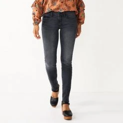 Women's Sonoma Goods For Life® Supersoft Stretch Midrise Skinny Jeans Wyatt Destructed -Sonoma Goods For Life Shop unnamed file 99