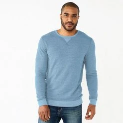 Men's Sonoma Goods For Life® Double Knit Crewneck Light Blue -Sonoma Goods For Life Shop unnamed file 996