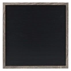 Sonoma Goods For Life® 12" X 12" Letterboard Black Slats With Gray Frame
